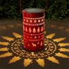 SOETDERT Lanterna solare per esterni, lanterna solare per esterni, lanterna da giardino a energia solare, impermeabile, motivo natalizio, lanterna di Natale per giardino, terrazza, regalo da donna