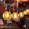 HeiPard Catena Luminosa Esterno 30m, 50 + 3 LED G40 Luci da Esterno Giardino Calde Regolabili con Telecomando | 3 Modalità + Timer | Ip45 Impermeabile per Giardino, Natale, Matrimoni