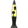 Easylight Lampada Lava vetro alluminio nero giallo soggiorno camera giovani H:40 cm G9 inclusa lampadina atmosferica lampada da tavolo retrò