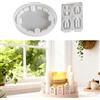 HNLMZ Stampi in Silicone per Versare Case, Stampi in Silicone 3D Case, Stampi per Candele da Versare, Stampi in Silicone a Forma di Cuore Case, Gesso per Case da Versare, Stampi in Silicone Fai da Te