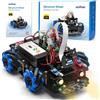 OSOYOO Kit auto robot omnidirezionale Mecanum Wheel per Raspberry Pi 3/4/5 | Controllo video telecomandato STEM fai da te