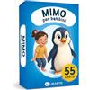 LIKARTO Mimo per bambini - Gioco carte divertente di mimica da 4, 5, 6, 7, 8, 9 anni - Gioco di indovinelli per tutta la famiglia - Per giocare all'aperto e in casa - Idea regalo per bambine e bambini