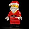 YEABRICKS Luce a LED per Minifigure Lego-40820 Modello di blocchi di costruzione di Babbo Natale in scala (set da costruzione non incluso)