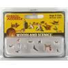 Woodland Scenics A1841 - Bidone della spazzatura con animali e gatti, H0 HO 1:87