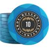 Bullets Playing Cards, Adriana - 25 chip da poker per set da poker, diversi valori, diametro 4 cm, peso 14 g (10 pezzi)