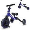 besrey Tricicli 5 in 1 Triciclo per Bambini da 1 a 5 Anni,Triciclo Senza Pedali,Bicicletta Senza Pedali, Blu Scuro