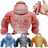 HONGECB Gorilla Antistress Toy & Gorilla Stress Toy - Estremamente elastico Gorilla Toy in lattice, divertente gomma Squishy Monkey per adulti, ideale come scimmia anti-stress per ufficio e casa, rosa