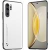 Longstong Custodia Adatta per HUAWEI P30 Pro / P30 Pro New Edition (6.47), Cover in pelle metallica serie CODE - Bianco