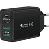 Aimoze Caricatore USB C, 40W 4-Porte Rapido Presa USB Multiplo Alimentatore Caricabatterie per iPhone 17 16 15 14 13 12 11 Pro Max Plus, Samsung, iPad, Fast Charger USBC Carica Spina Power Adattatore