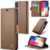 Rerzoiro Cover per iPhone X/iPhone XS Custodia Portafoglio [Blocco RFID] Premium Pelle PU Wallet Case Flip Libro con Porta Carte Slot Supporto Flip Case per iPhone X/XS, Marrone