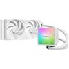 Sudokoo NEXAURA 240 Bianco Dissipatore Liquido 240mm per CPU, Raffreddamento Liquido AIO,2 Ventole PWM FDB, ARGB PWM Pompa Silenziosa, 2500-3600RPM,TDP 280W, Intel LGA1851/1700/1200/115X e AMD AM5/AM4