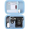 Elonbo custodia per fotocamera digitale KODAK PIXPRO AZ528 / AZ255 / AZ405 / AZ425 / AZ401, Kodak PIXPRO Astro Zoom Vlogging Camera Hard Travel Storage Bag, Blu
