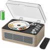 Kegaudio Lettore CD Portable hifi Bluetooth: Kegaudio Lettori CD con Altoparlante radio e telecomando supporto Riproduzione USB/AUX Presa per cuffie Rovere