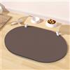 METEOROCK Tappetino Ciotole Cane e Gatto, 60x40.5CM Assorbenti Tappetino per Ciotole Cane, Dimensioni Grandi per Più Animali Domestici, Compatibili con Distributori Automatici di Cibo e Doppia Ciotola