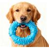 EclipseGuard Gioco da masticare per cani, giocattolo per cani indistruttibile in gomma per masticatori potenti, giocattolo da masticare per cani, anello per la cura dentale Denta Fun (blu)