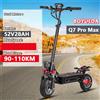 BOYUEDA Q7Pro Max E-Scooter 3200W doppio motore 52 v28ah batteria NFC attivato controllo App Escooter pneumatici silenziosi Scooter elettrico