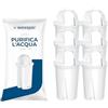Wessper filtro acqua per caraffa, per brocca con filtro Classic - 6 Pezzi | filtro acqua carboni attivi per caraffa per acqua, compatibile con caraffa brita ,dafi, BWT con classic filtri