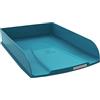 Exacompta - Rif. 11128D - Set di 6 cestini per posta COMBO STYLI NEO DECO - per documenti in formato A4+ - dim 34x25x6,5 cm - porta etichetta - può contenere 500 fogli - colore blu anatra
