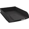 Exacompta - Rif. 11114D - 1 cestino per posta COMBO STYLI NEO DECO - per documenti in formato A4+ - dim 34 x 25 x 6,5 cm - porta etichetta - può contenere 500 fogli - colore nero