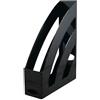 Waytex 931060 Porta riviste A4 Organizzatore verticale da ufficio materiale plastica rigida - nero
