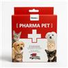 PHARMA+SPORT Kit Pharma Pet Pronto Soccorso Animali Domestici | Pet Bag Portatile per Cani e Gatti | Borsa Tascabile Completa con Garze, Cerotti, Pinzetta Togliezecche e Coperta Isotermica