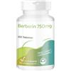 Vitamintrend Berberina 750 mg, 250 compresse, con zinco, ad alto dosaggio 97% berberina HCl, integratore alimentare vegano senza magnesio stearato, prodotto in Germania