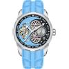 TAYSHILEY Pagani Design, orologio meccanico automatico da uomo, con quadrante scheletrato, cinturino in gomma fluoro, vetro zaffiro sintetico, orologio da polso automatico di lusso per uomo