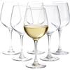 Amazon Basics Bicchieri da Vino Bianco con Stelo, Set da 6 pezzi, 355ml, Lavabili in Lavastoviglie