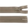cyclingcolors 2x Cerniera invisibile N°3 50 cm - chiusura lampo in poliestere Dederon con cursore, estremità aperta, maglia scorrevole per cucito sartoria abbigliamento giacche cappotti - beige scuro
