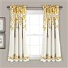 Lush Decor Tanisha Tende - Set di pannelli filtranti per la luce, coppia - stampa floreale con vite, bella, moderna, elegante decorazione per la casa - 132 cm di larghezza x 160 cm di lunghezza,