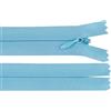 cyclingcolors 2x Cerniera invisibile N°3 50 cm - chiusura lampo in poliestere con cursore, estremità aperta, per cucito sartoria abbigliamento giacche cappotti - blu baby