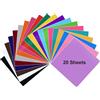 Euqvunn 20 Pezzi Vinile Adesivo 30.5 cm x 30.5 cm, Vinili multicolore di alta qualità per hobby, insegne e progetti fai-da-te - Durevole, facile da tagliare, Adatto per Design Personalizzati