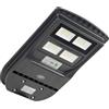 PNI Lampione stradale SL210 da 100 W, con pannello solare integrato da 10 W, 6500 K, 1000 lm, 2 batterie integrate da 10 Ah, sensore di movimento a microonde