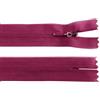 cyclingcolors 2x Cerniera invisibile N°3 60 cm - chiusura lampo in poliestere Dederon con cursore, estremità aperta, maglia scorrevole per cucito sartoria abbigliamento giacche cappotti - ibis rosa