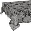 ANRO Tovaglia cerata, lavabile, facile da pulire, impermeabile, effetto loto, per giardino, tropicale notturno, 100 x 140 cm, bordo tagliato