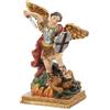 DRW Figura Arcangelo San Michele Protettore della Chiesa e pericoli fisici in Resina Dipinto a Mano 7x4x11 cm