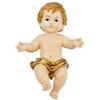 DRW Bambino Gesù Dorato in Resina Dipinto a Mano 16 cm