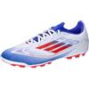 Adidas Unisex - Adulto F50 League Football Boots Artificial Ground, Cloud White/Solar Red/Lucid Blue, 43 1/3 EU