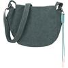 Fritzi aus Preussen Fritzi Sue02 Suede Jacky Soft Espresso Borsa a Tracolla Ecopelle Donna Crossbody per Festival e Città Vegana Effetto Suede con Ciondolo Cordoncino 22 x 23 x 9,5 cm, Marrone Espresso