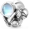 GNOCE Eternal Starfish Honey Bee Charm Bracciale Stopper 925 Sterling Silver Animal Stopper Fit Bracciale/Collana per Donne Ragazze Regalo per la Festa della Mamma (Astronauta)