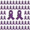 CRAFFANCY Spilla a Nastro Viola, 50 Spille da Bavero per la sensibilizzazione alla violenza Domestica con Chiusura in Silicone con Smalto Lupus Spilla per Gioielli per la Decorazione