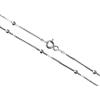 Aka Gioielli® - Collana Donna in Argento Sterling 925 - Catenina Modello Veneziana con Palline 2.5 mm - Lunghezza: 45 cm