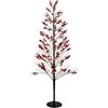 Mercury Albero Bacche 375led Bianco Caldo 18x10x120h cm di Mercury