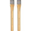 sourcing map 2 scalpelli a freddo da 17 mm di larghezza e 200 mm di lunghezza, in lega di acciaio ad alta durezza, trattati termicamente, resistenti, per tagliare rivetti, ferro, acciaio, bronzo, rame