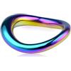Roluck Anelli per Pene in Inossidabile Cock Ring in Metallo Curvo Pesi per Dilatare Lo Scroto Anello per Pene da Uomo Anello per Eiaculazione Ritardata Sex Toy SM (L: 5,1 x 5,6 cm)