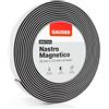 GAUDER Nastro Magnetico Adesivo Forte - Banda Magnetica con Adesivo in Schiuma per Superfici Irregolari - Magnete Potente e Ritagliabile (6 m x 20 mm)