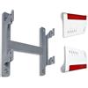 Decoralin Supporto da parete per Fritzbox 4050, 7510, 7530, 7530, 7530 AX, 5530, 6850 5G & LTE - Staffa Fritzbox stabile con distanziatore - Incluse viti e tasselli - Montaggio semplice - Plastica