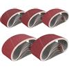 FEIHU 10 pezzi Nastri abrasivi 65 x 410 mm. Per la lucidatura di metallo, legno.levigatrice a nastro Grana 180