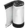 QUARKZMAN Guaina Termica in Alluminio 1.5mm 1.18 ID x 3.2Ft Guaina Termica in Alluminio Metallizzato in Fibre di Vetro per Cavi di Alimentazione Cavi Cablaggio Elettrico
