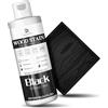 DecorRom Mordente Per Legno, 250ml Opaco Ad Acqua Colorante Per Legno, wood stain Asciugatrice Rapida, Basso Odore, Adatto Per Mobili, Interni Ed Esterni, Porte E Finestre, Armadi, Pareti (Nero)